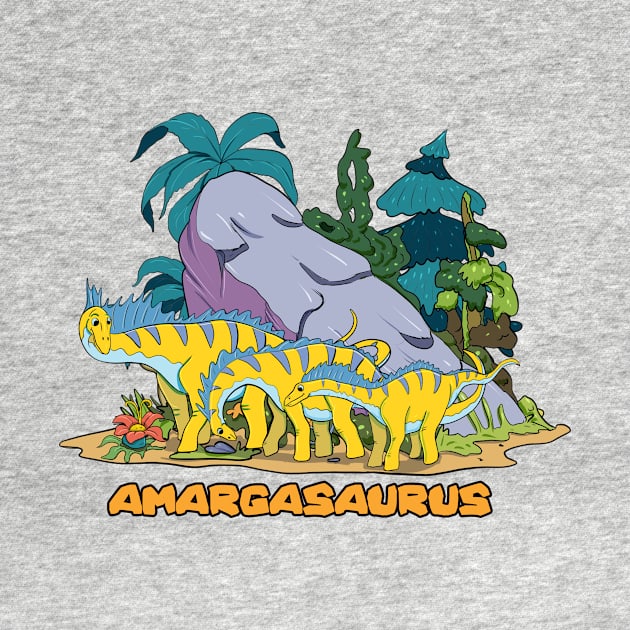 Amargasaurus by Artofokan